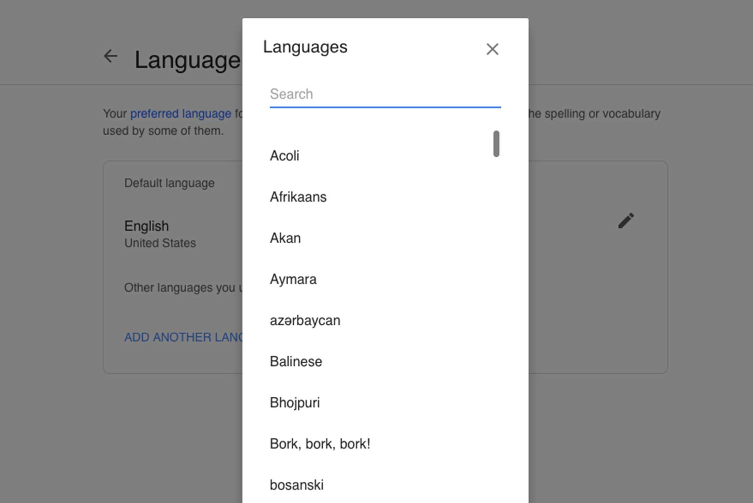 language