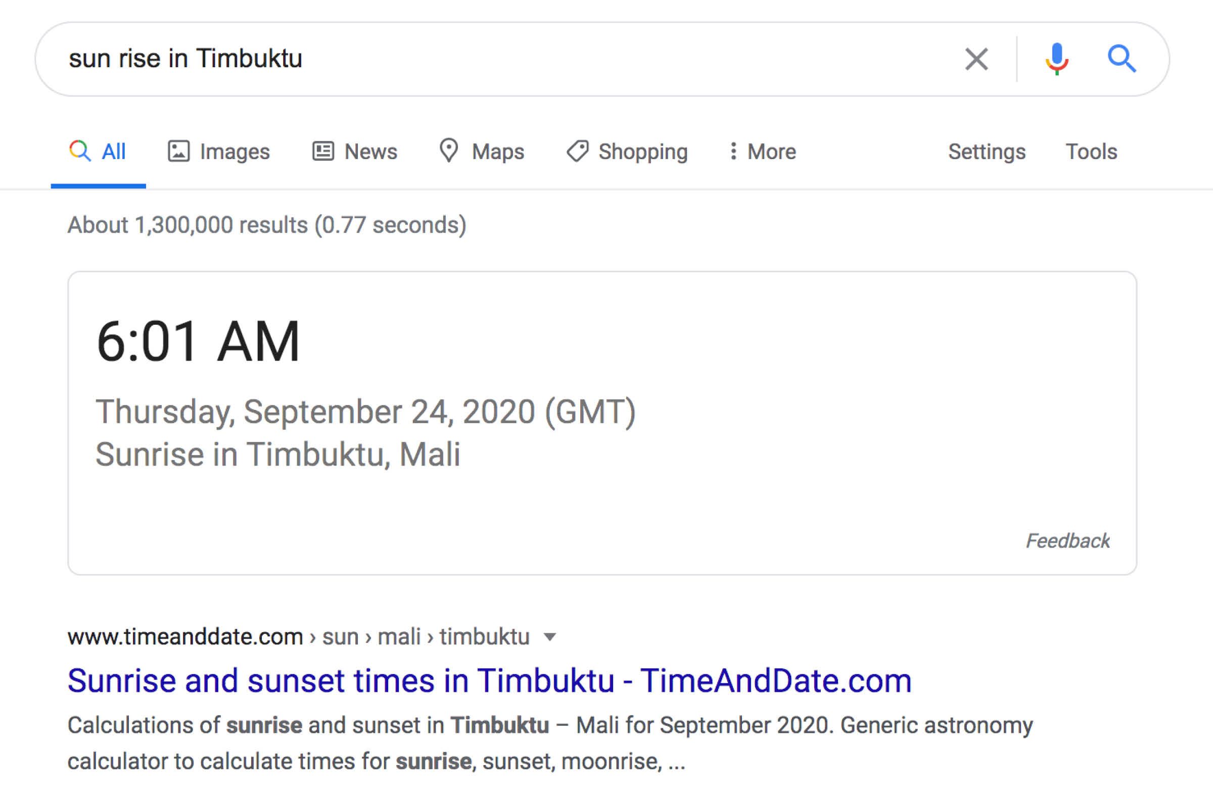 Google: Sunrise