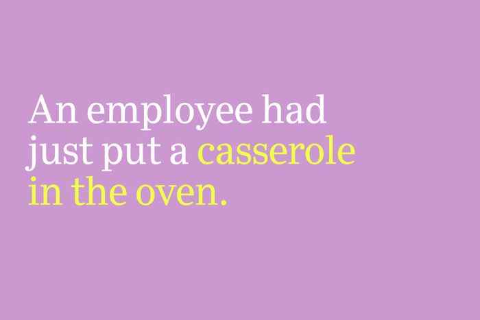 casserole in the oven