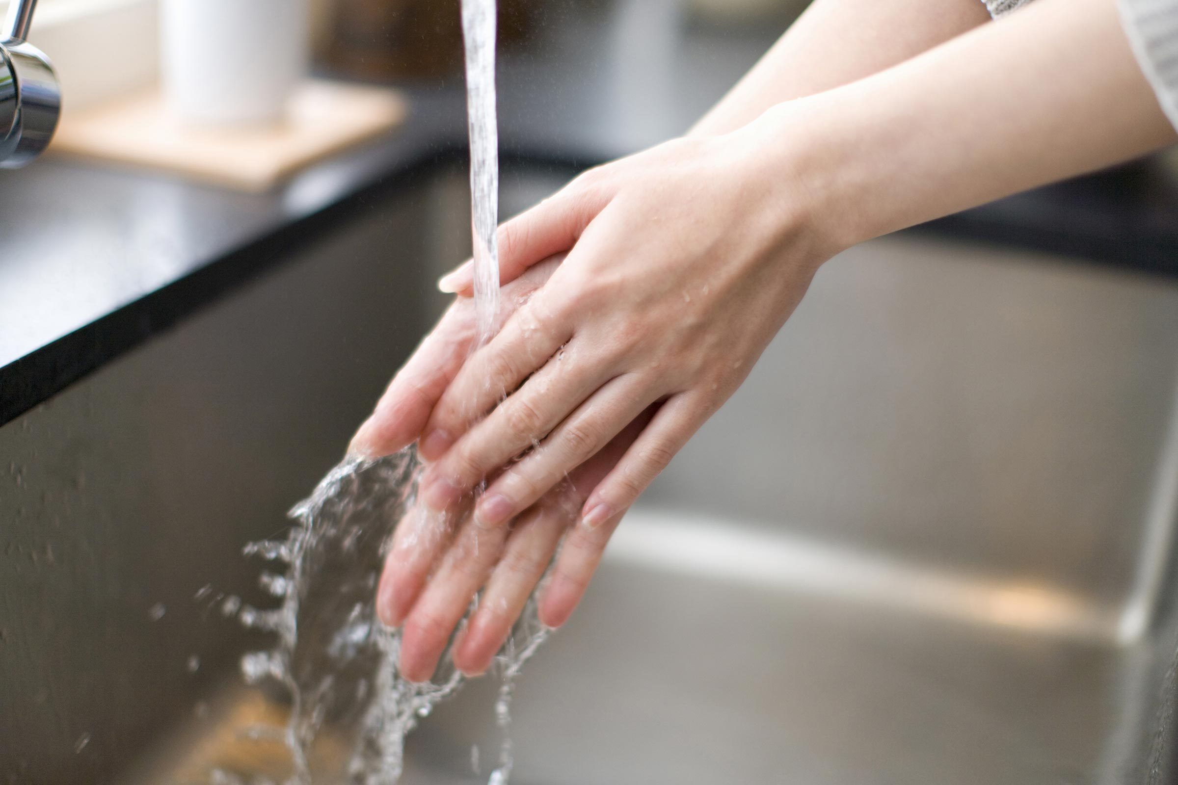 wash hands