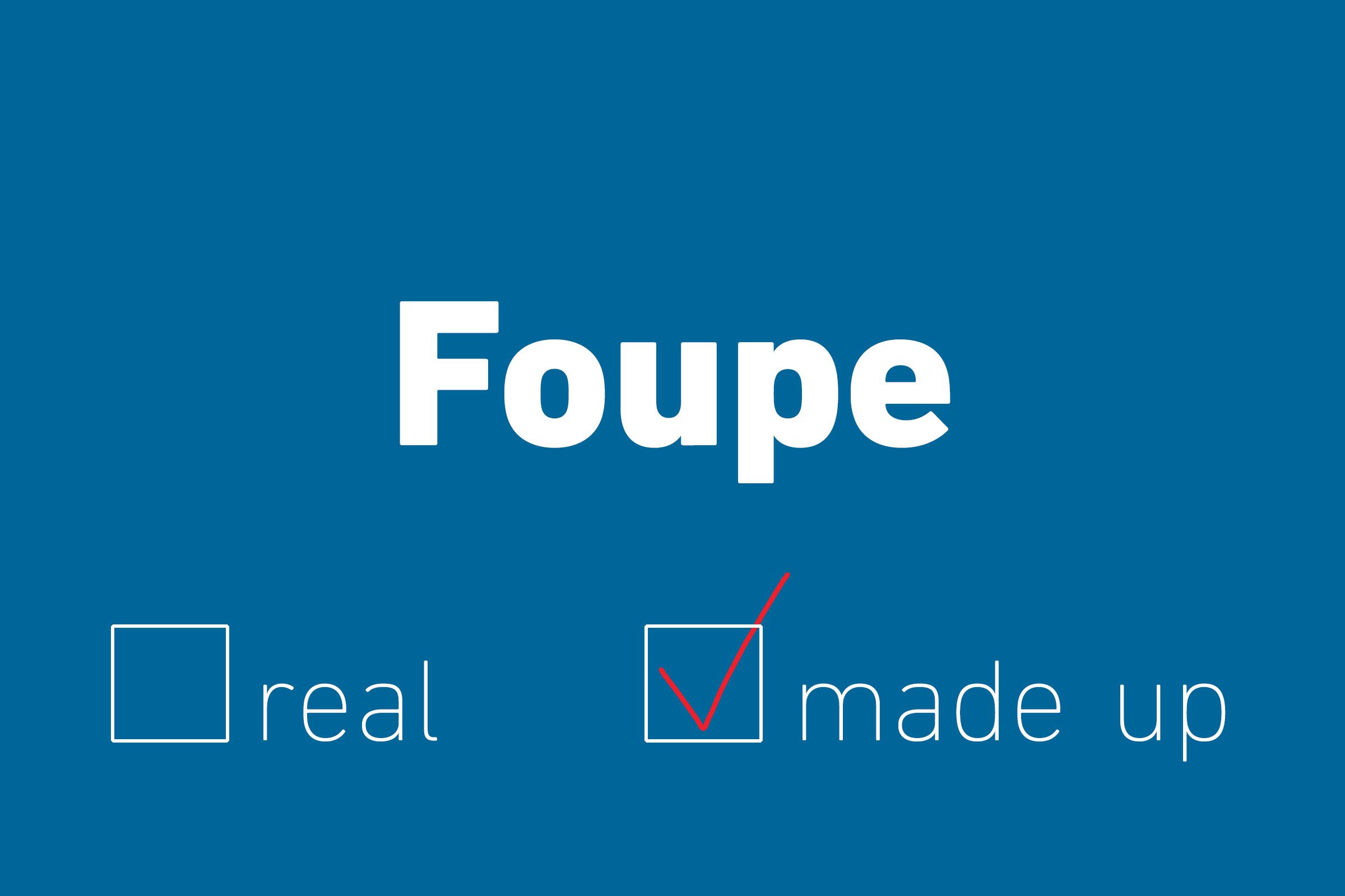 foupe made up