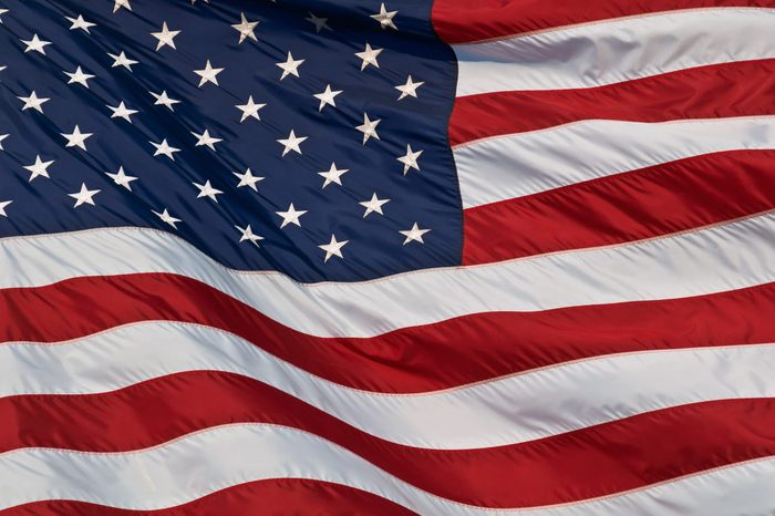 United States of America flag. Image of the american flag flying in the wind.