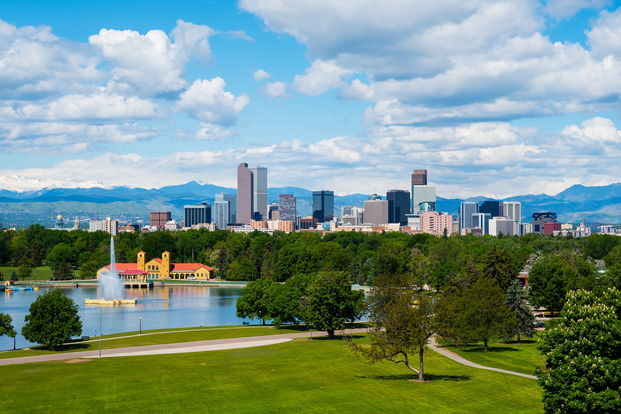 Denver downtown on a sunny day