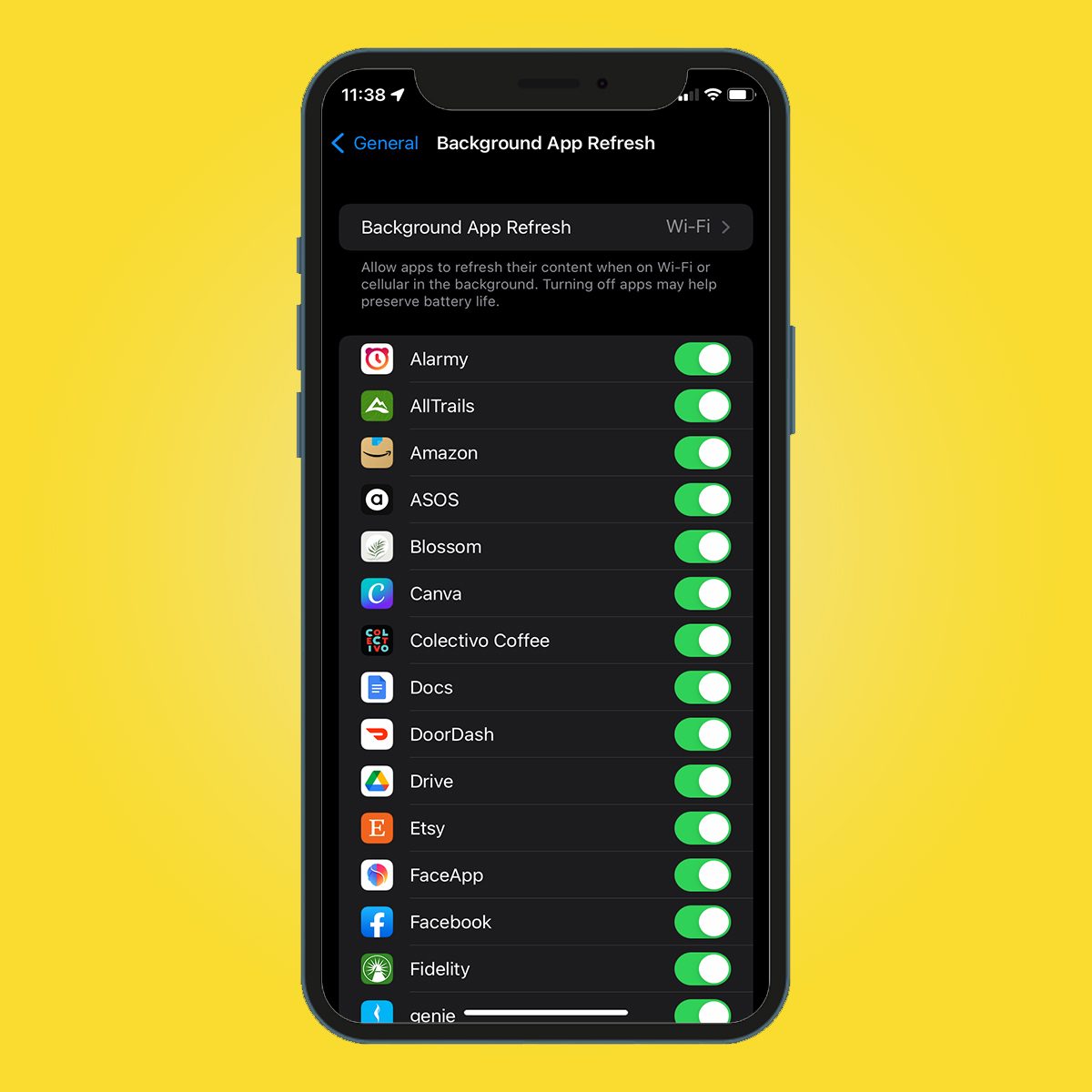 Background App Refresh On Iphone