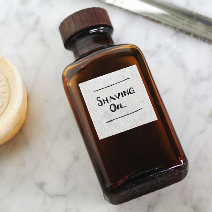 A brown bottle labeled 