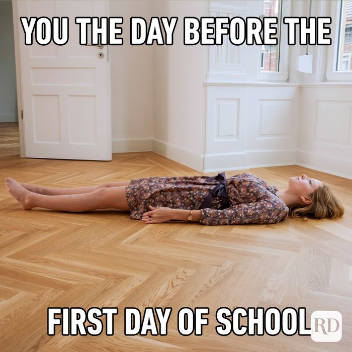 You The Day Before The First Day Of School