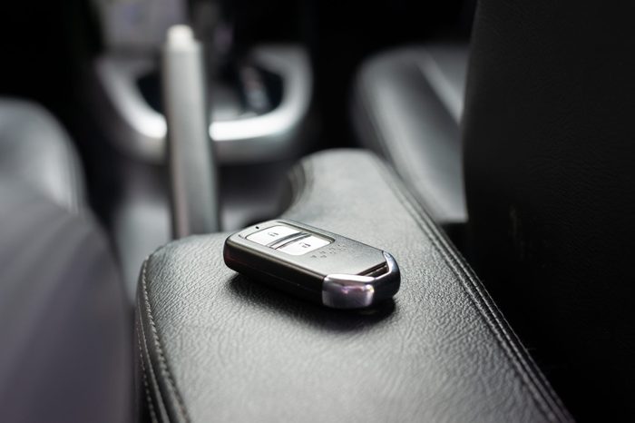 Car key with remote control black