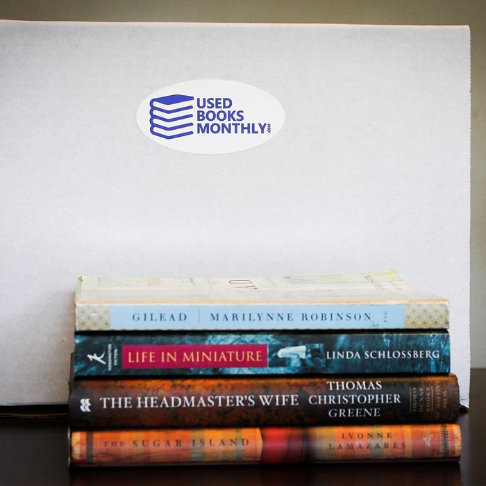 Books stack on a table; includes 