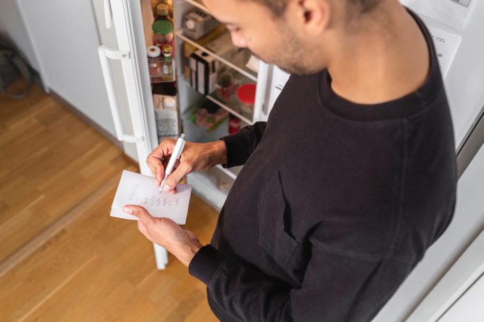 Man taking notes