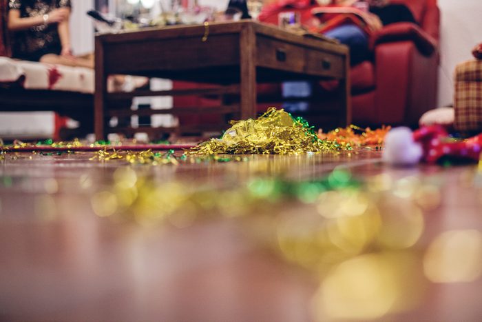 cleaning after the party