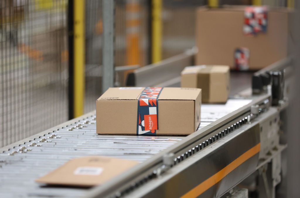 Amazon Fulfillment Centre Gets Busy For Black Friday Preparation
