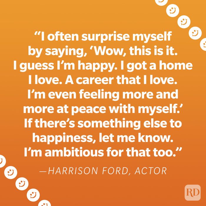 Harrison Ford Happiness Quote