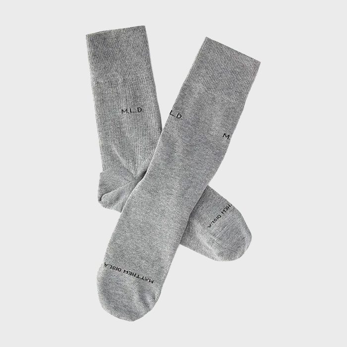 Gray socks overlapped, featuring 