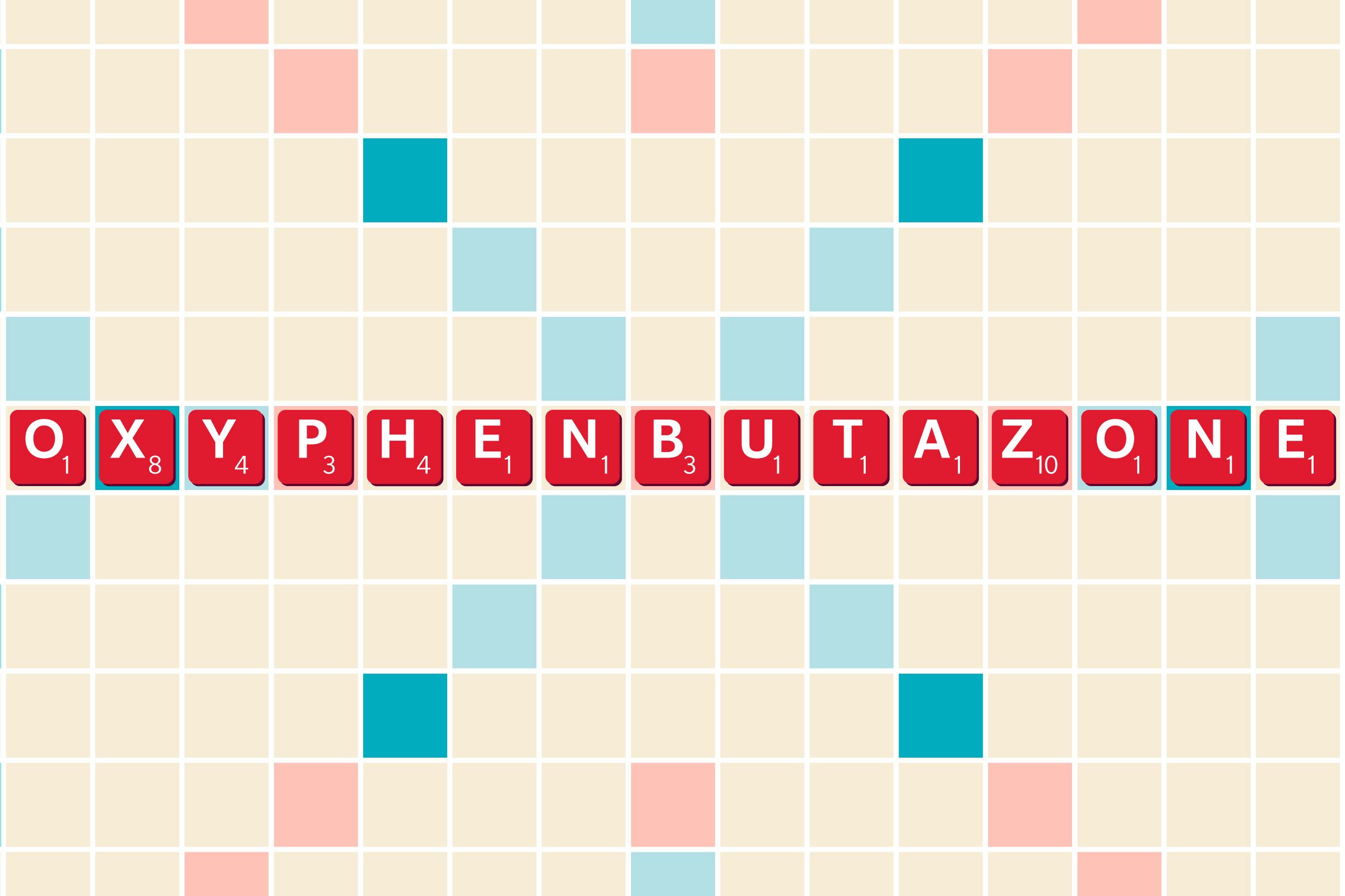 35 Best Scrabble Words To Help You Win The Game Graphic Oxyphenbutazone
