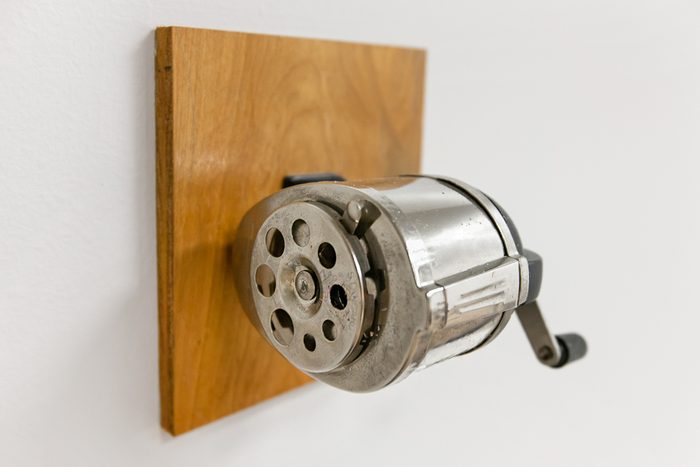 pencil sharpener on wall
