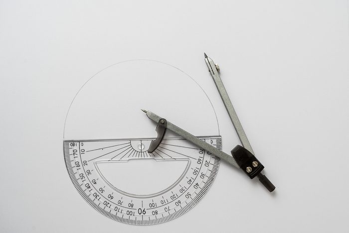 compass and protractor