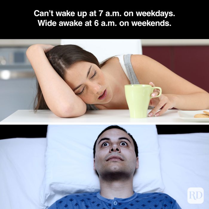 A meme about - Body Clock Betrayal