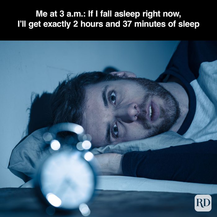 A meme about - Insomnia's Cruel Math