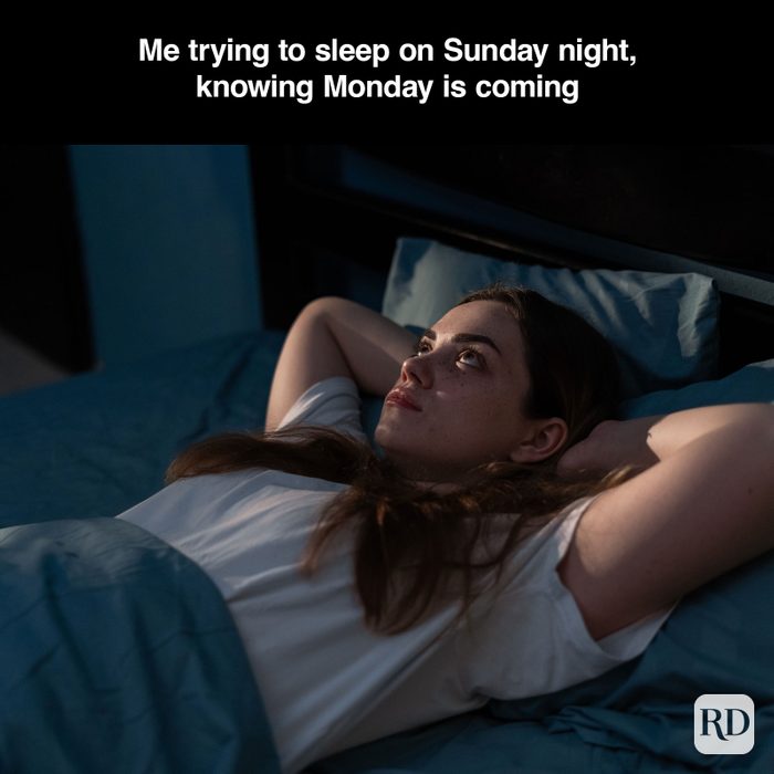 A meme about - The Sunday Scaries