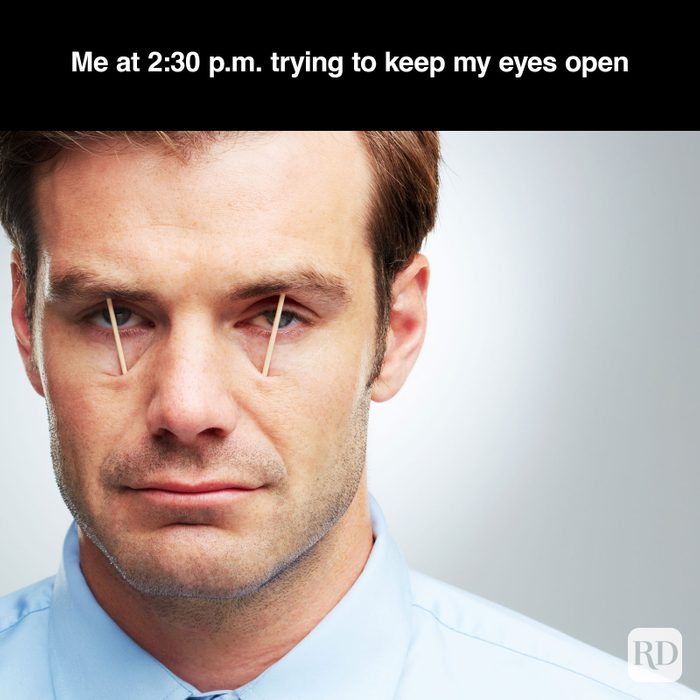 A meme about - The Afternoon Slump