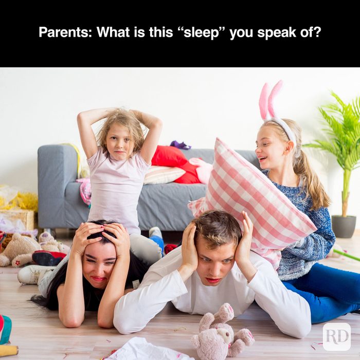 A meme about - The Parent Sleep Schedule